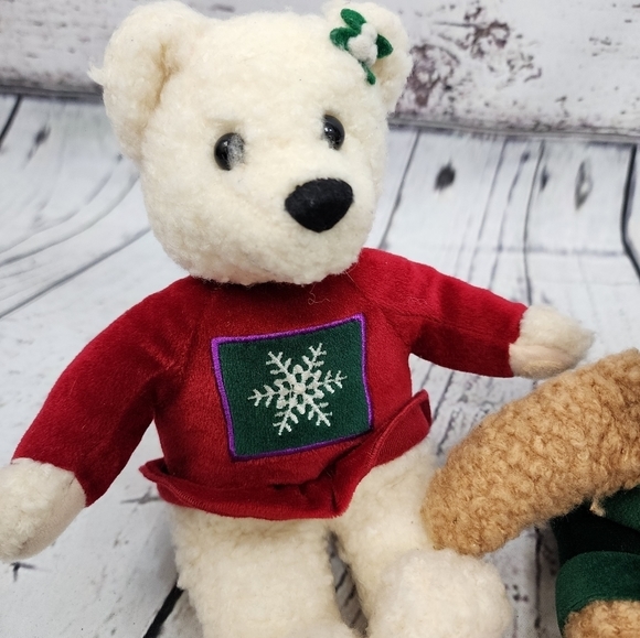 Hallmark Kiss Kiss Christmas Holiday‎ Bears - Picture 2 of 8